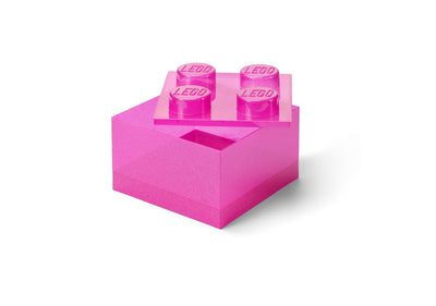 LEGO Pink Clear Brick Storage Box