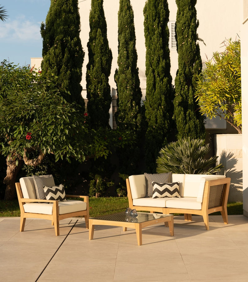 Indian Ocean modular outdoor corner lounge chair, UK version