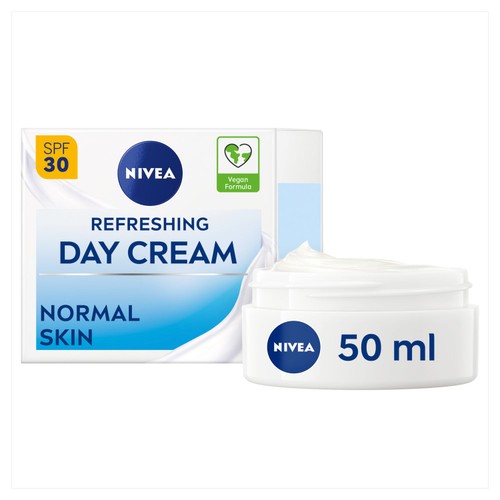 NIVEA day cream for normal skin with SPF 30 in a jar, imported from the UK