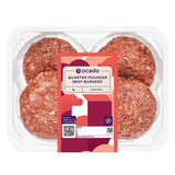 Ocado 4 Quarter Pounder Beef Burgers