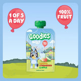 Goodies BLUEY Kids Banana,Strawberry&Apple Smoothie Fruit Pouch Multipack