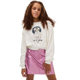 MS New York Cat Sweatshirt 10-11 Years Ecru