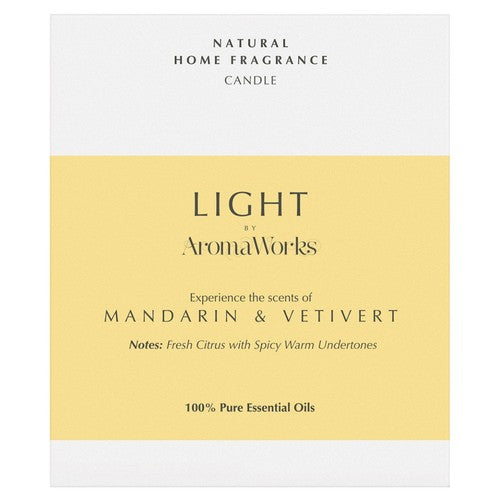 Wax Lyrical Mandarin & Vetivert soy wax candle 220g - British product