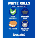 Warburtons Sliced Sandwich Rolls