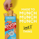 Ryvita Snack It Thins Sea Salt  Cider Vinegar Flatbread Snacks