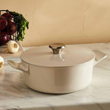 MS Cast Aluminium 3L Casserole Dish Ivory