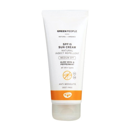 Green People SPF15 sun cream with insect repellent, UK version