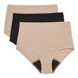 MS Womens 3pk Heavy Absorbency Period Full Briefs 10 Rose Quartz