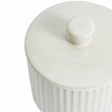 M&S Small Ribbed Storage Jar, Cream