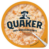 Quaker caramelised biscuit flavour hot oat cereal pot 57g, imported from the UK