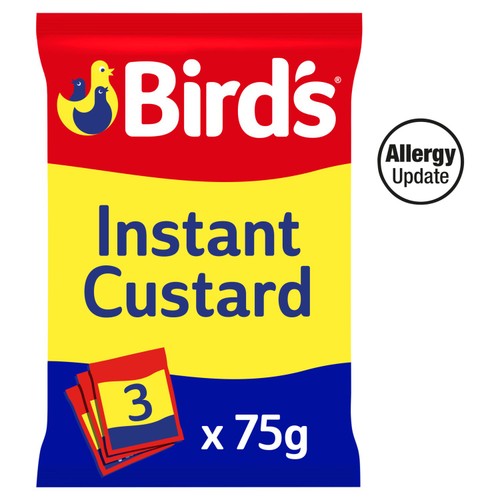 Bird's instant custard powder sachets 3x75g - British product