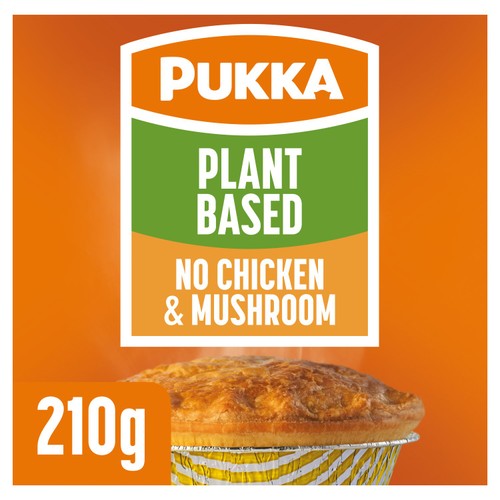 Pukka Pies vegan chicken and mushroom pie, imported from the UK