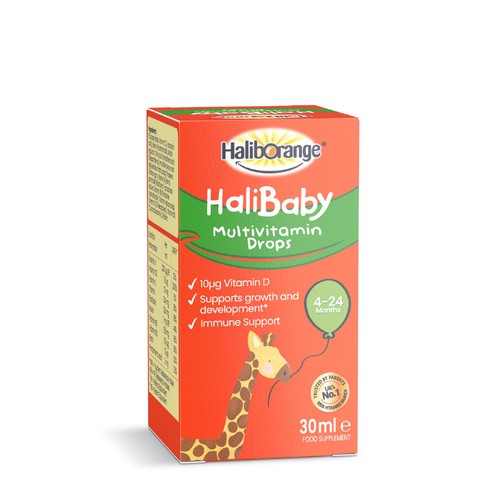 Haliborange Unflavoured Baby Multivitamin Drops, UK version