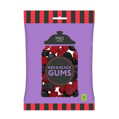 Raspberry and Blackcurrant Flavour Fruit Gums