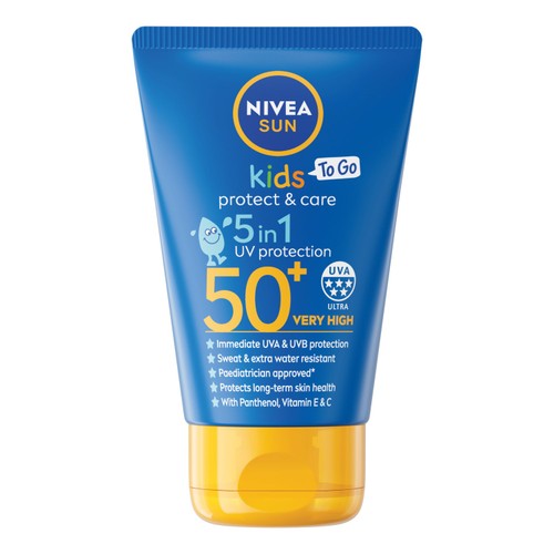 Nivea Kids Protect & Care SPF 50+ Sun Cream Pocket Size 50ml, imported from the UK