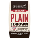 W & H Marriage organic light brown plain flour, imported from the UK