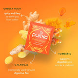 Pukka Organic Three Ginger Tea x20 Home-Compostable Herbal Tea Bags