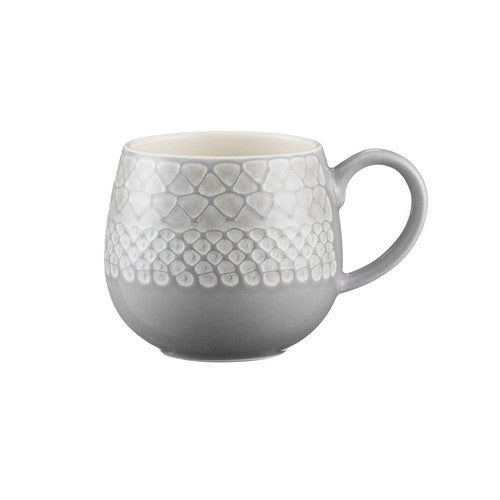 Mason Cash Grey Impressions Mug 350ml, imported from the UK