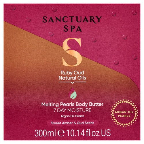 Sanctuary Spa ruby oud scented melting pearls body butter (British brand)