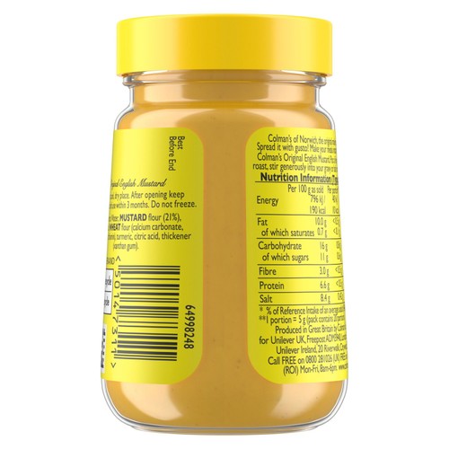 Colman's Original English Mustard 170g - British product