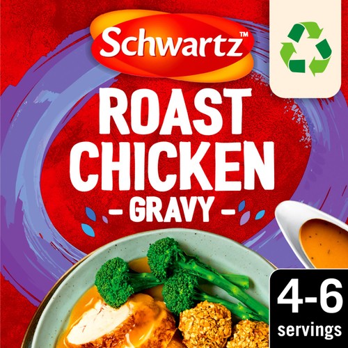Schwartz roast chicken gravy mix with sage and parsley sachet (British brand)
