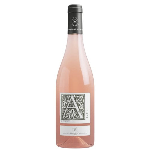 Aussieres Pays d'Oc rosé wine with grenache, mourvèdre, and cinsault blend, imported from the UK
