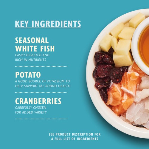 Lily's Kitchen white fish with salmon dry cat food, UK version