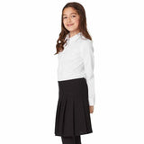 M&S Girls' Slim Fit Easy to Iron Blouses, Size 8-9 Years, White