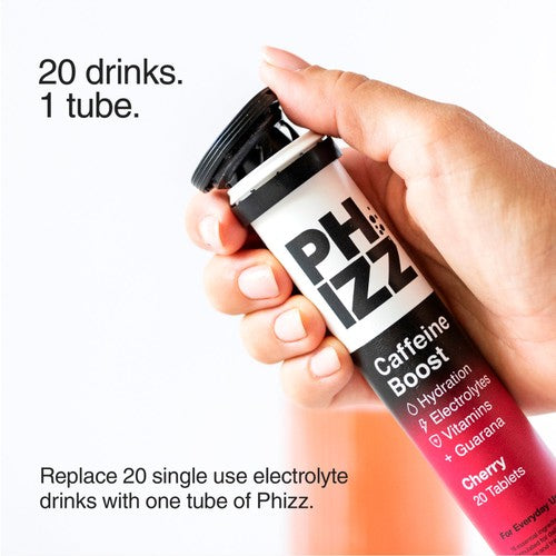 Phizz cherry flavoured effervescent tablets 20 tablets, imported from the UK