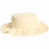 MS Girls Frill Sun Hat 0-3 Months Pale Yellow