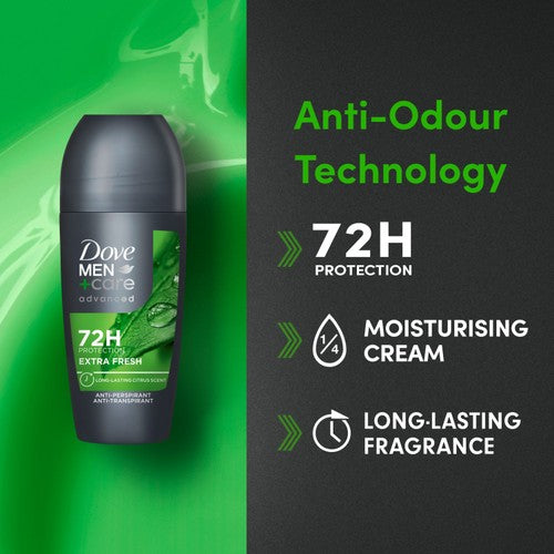 Dove Men+Care antiperspirant deodorant roll-on Extra Fresh - British product