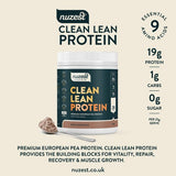 Nuzest rich chocolate flavoured plant-based protein powder, imported from the UK
