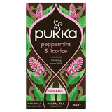 Pukka Organic Peppermint  Licorice Mint Tea x20 Compostable Tea Bags
