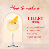 Lillet Blanc white wine-based aperitif bottle, UK version