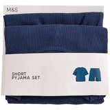 MS Waffle Shorts 6-7 Years Indigo