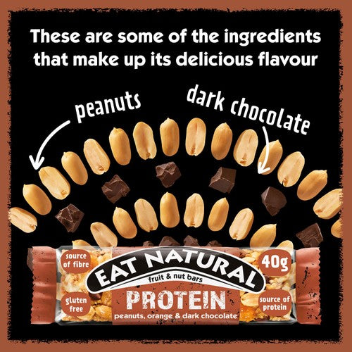 Eat Natural chocolate and orange protein bar 40g - British product