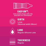Durex ribbed and dotted condoms regular fit - British product