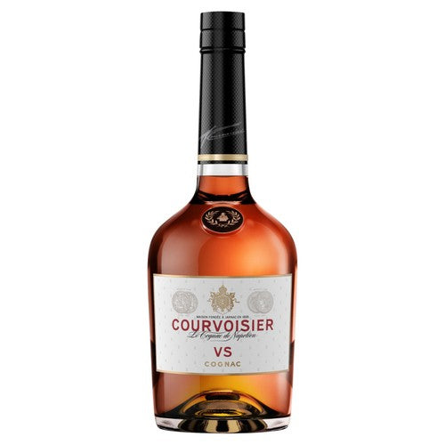 Courvoisier VS Cognac Brandy bottle - British product