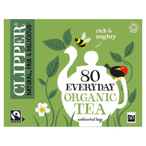 Clipper organic everyday tea bags 80 count - British product