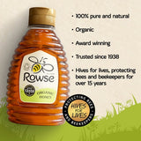 Rowse organic squeezable honey, imported from the UK