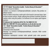 Glade Festive Candle Honey & Chocolate