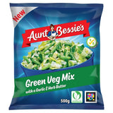 Aunt Bessies Green Veg Mix with a Garlic  Herb Butter