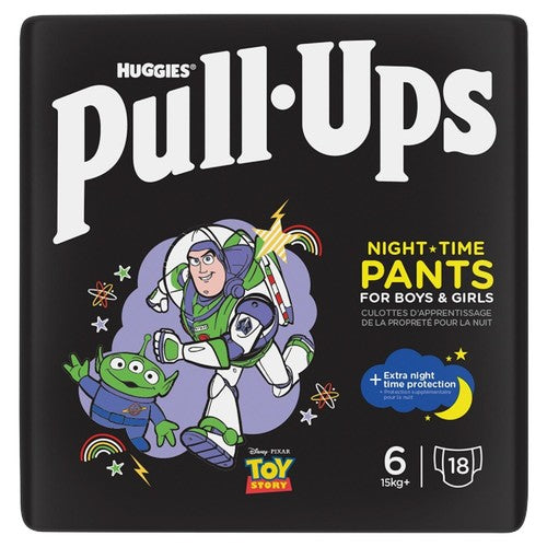 Huggies night-time unisex training nappy pants size 6, 18 pack, UK version