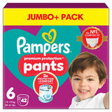 Pampers nappy pants size 6 for babies 15kg+ in jumbo pack, imported from the UK