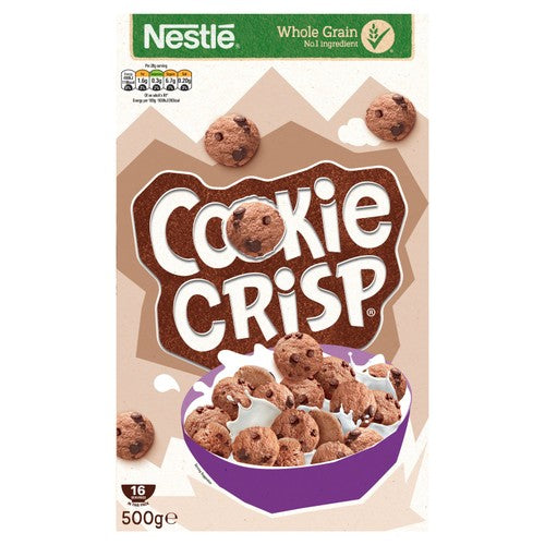 Nestle chocolate flavour crispy wheat and maize breakfast cereal 500g - British product