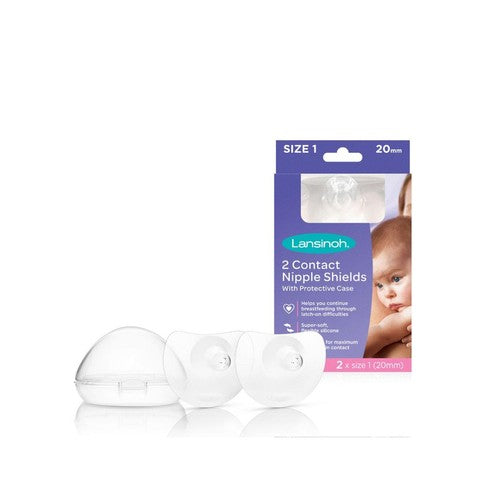 Lansinoh contact nipple shields medium 20mm size, UK version
