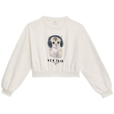 MS New York Cat Sweatshirt 10-11 Years Ecru