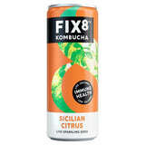 Fix8 Sicilian citrus kombucha soda 250ml can - British product