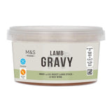 M&S lamb gravy with red wine in a pot, gluten-free - British product