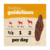 Pedigree beef-flavoured high protein dog chew treats, imported from the UK